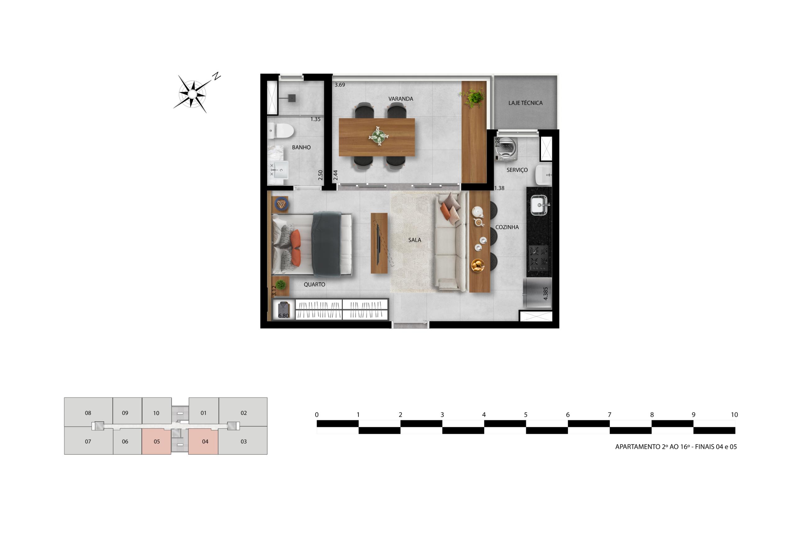 Apartamento 1 Quarto — foto 5