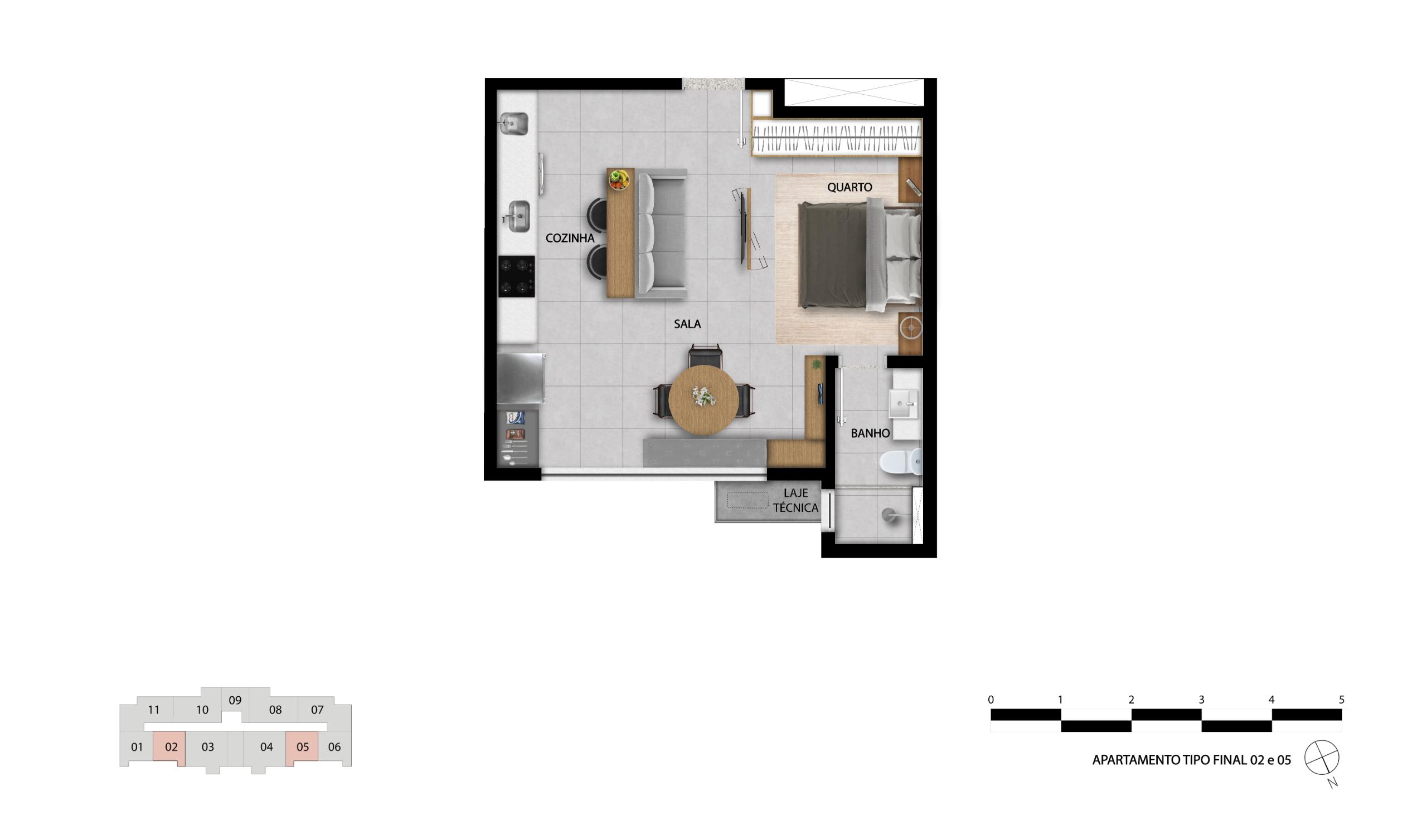 Apartamento 1 Quarto — foto 3