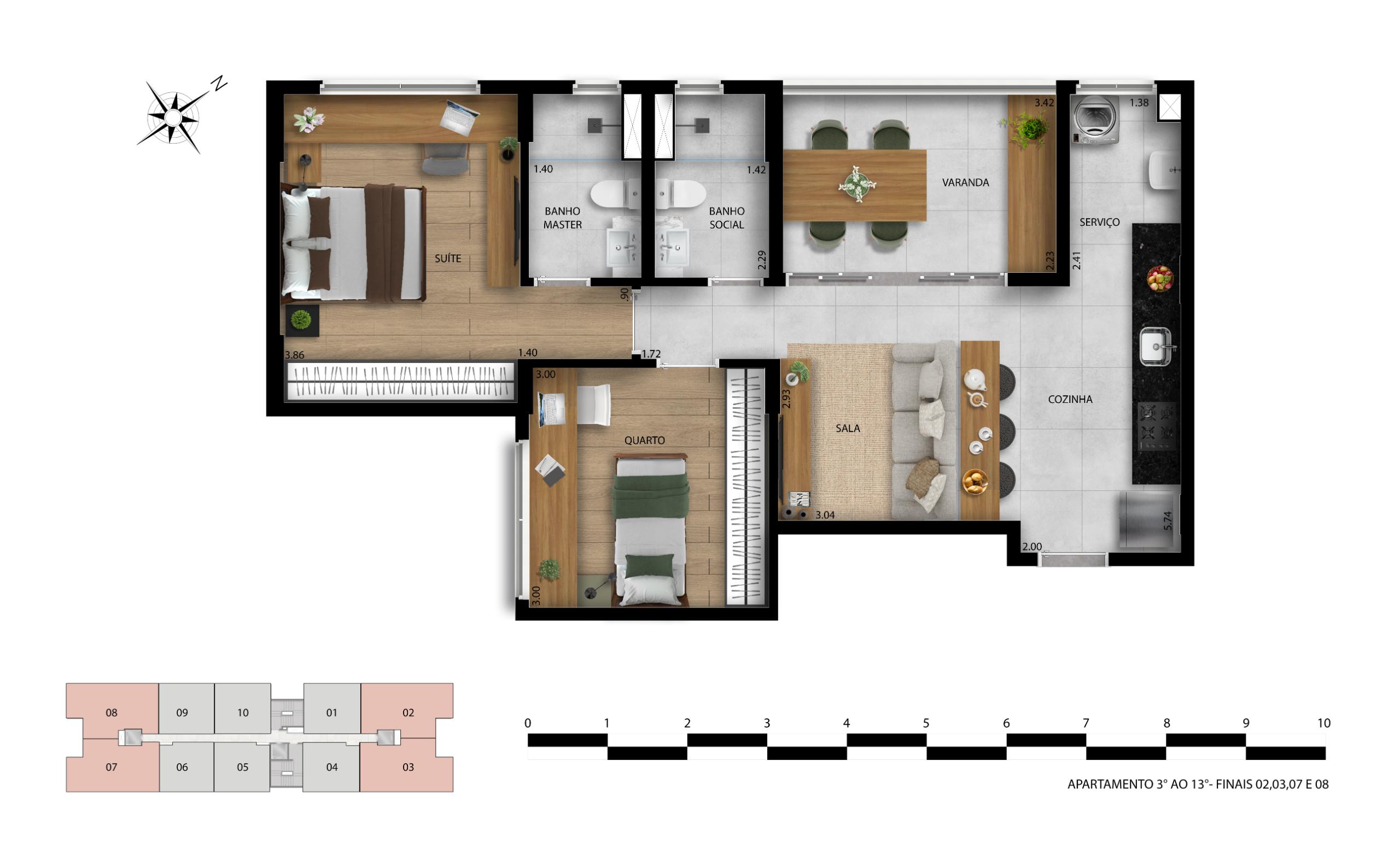 Apartamento 2 Quartos — foto 3
