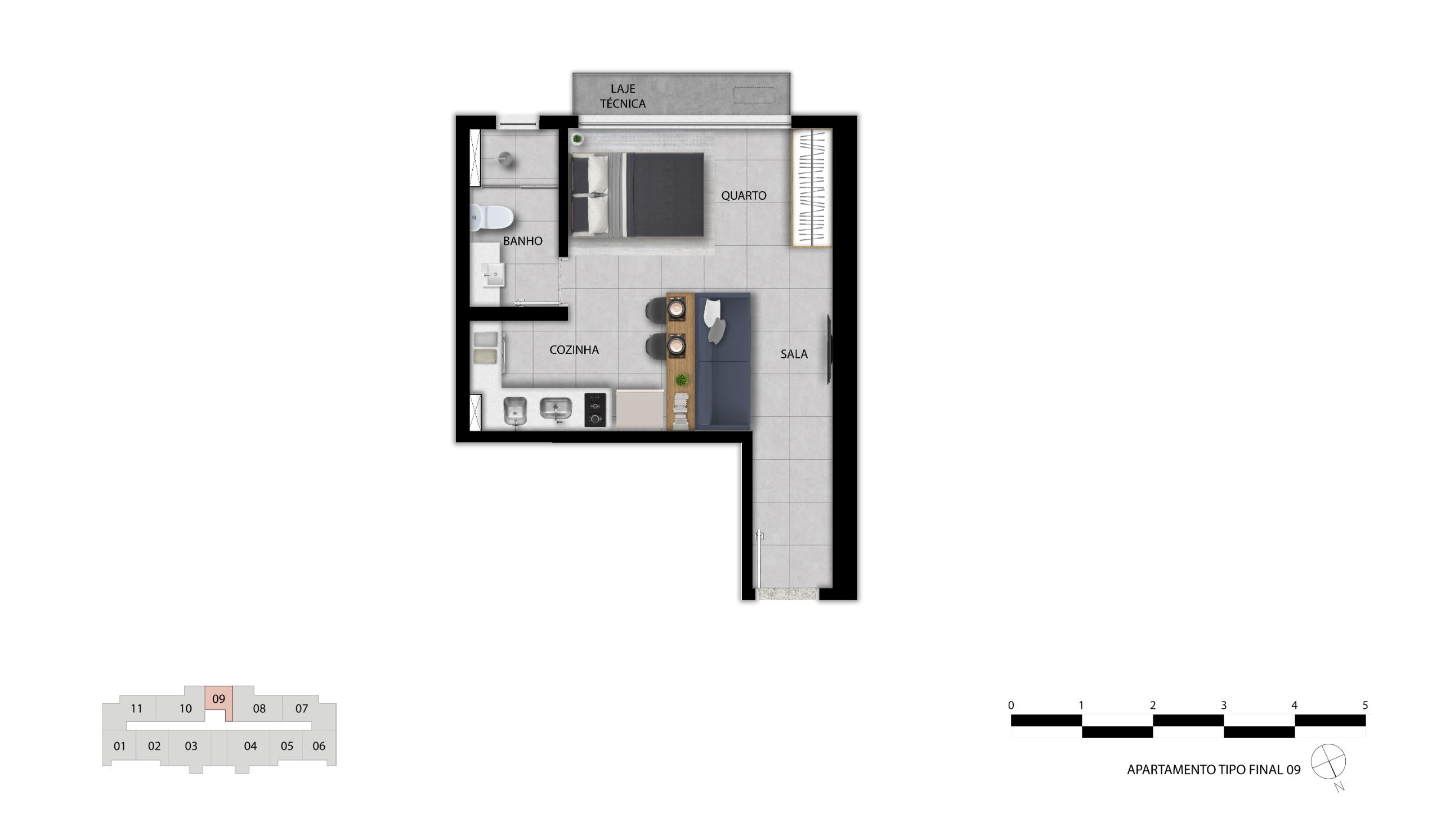 Apartamento 1 Quarto — foto 4
