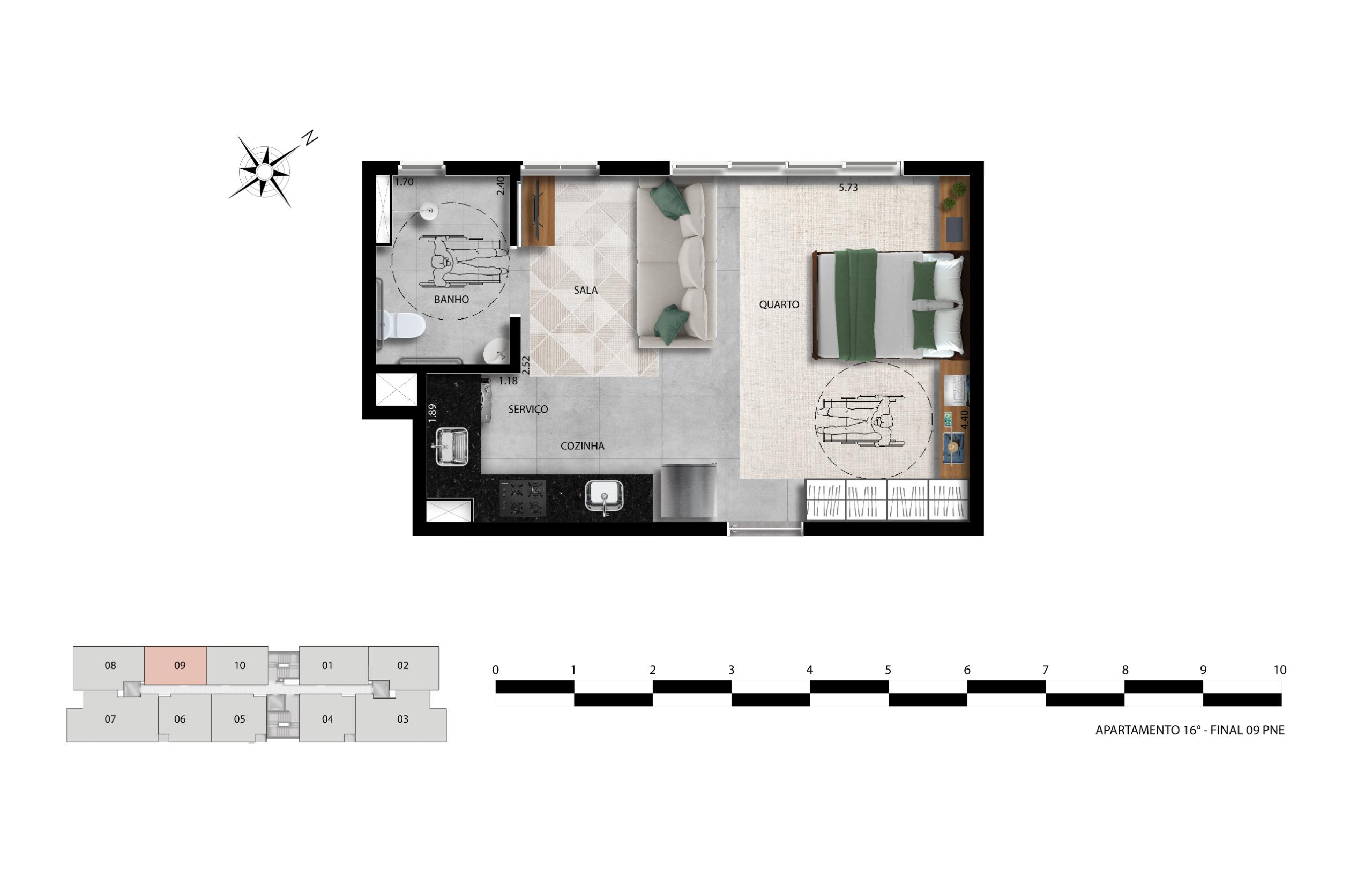 Apartamento 1 Quarto — foto 15