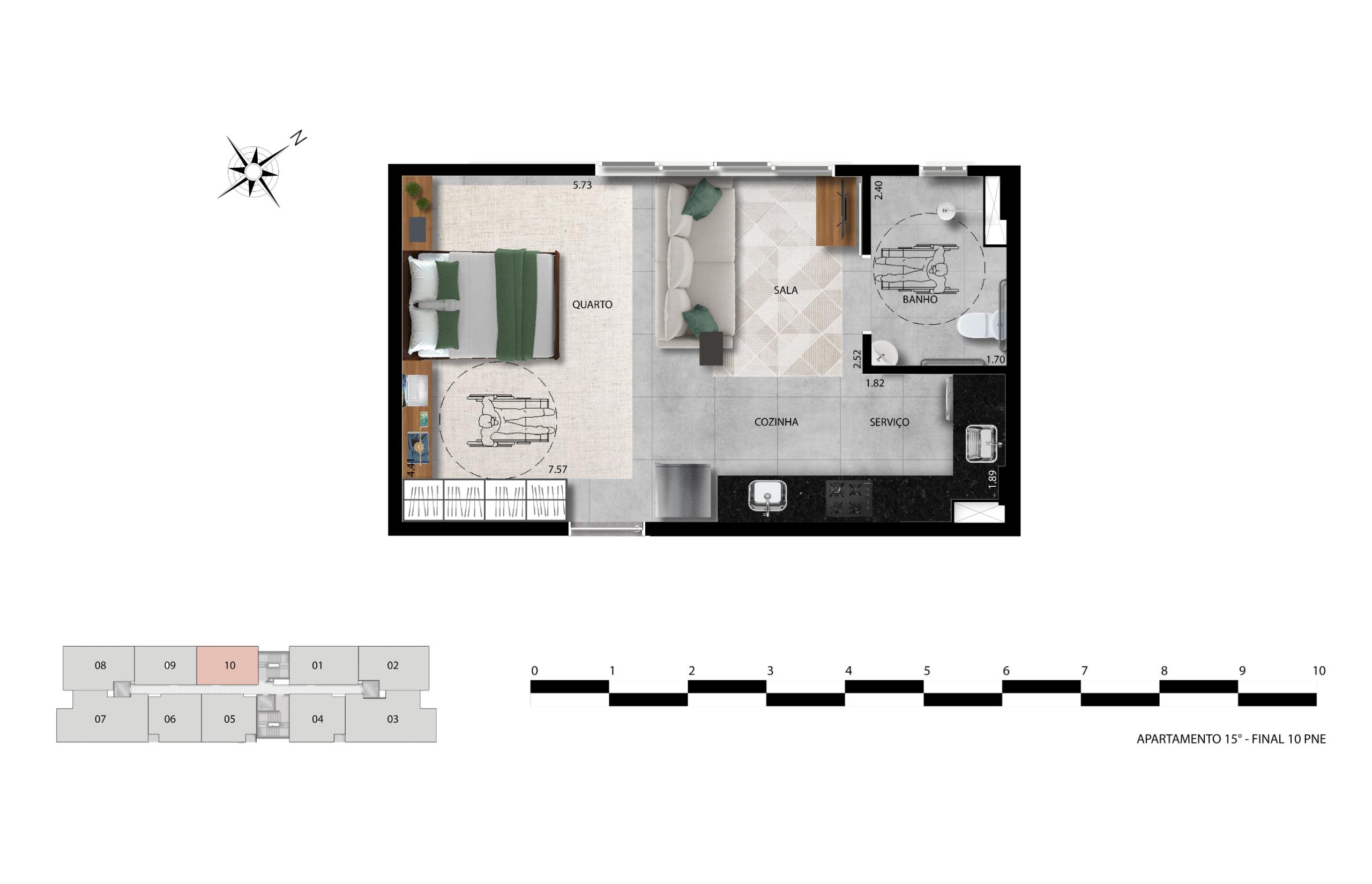 Apartamento 1 Quarto — foto 12