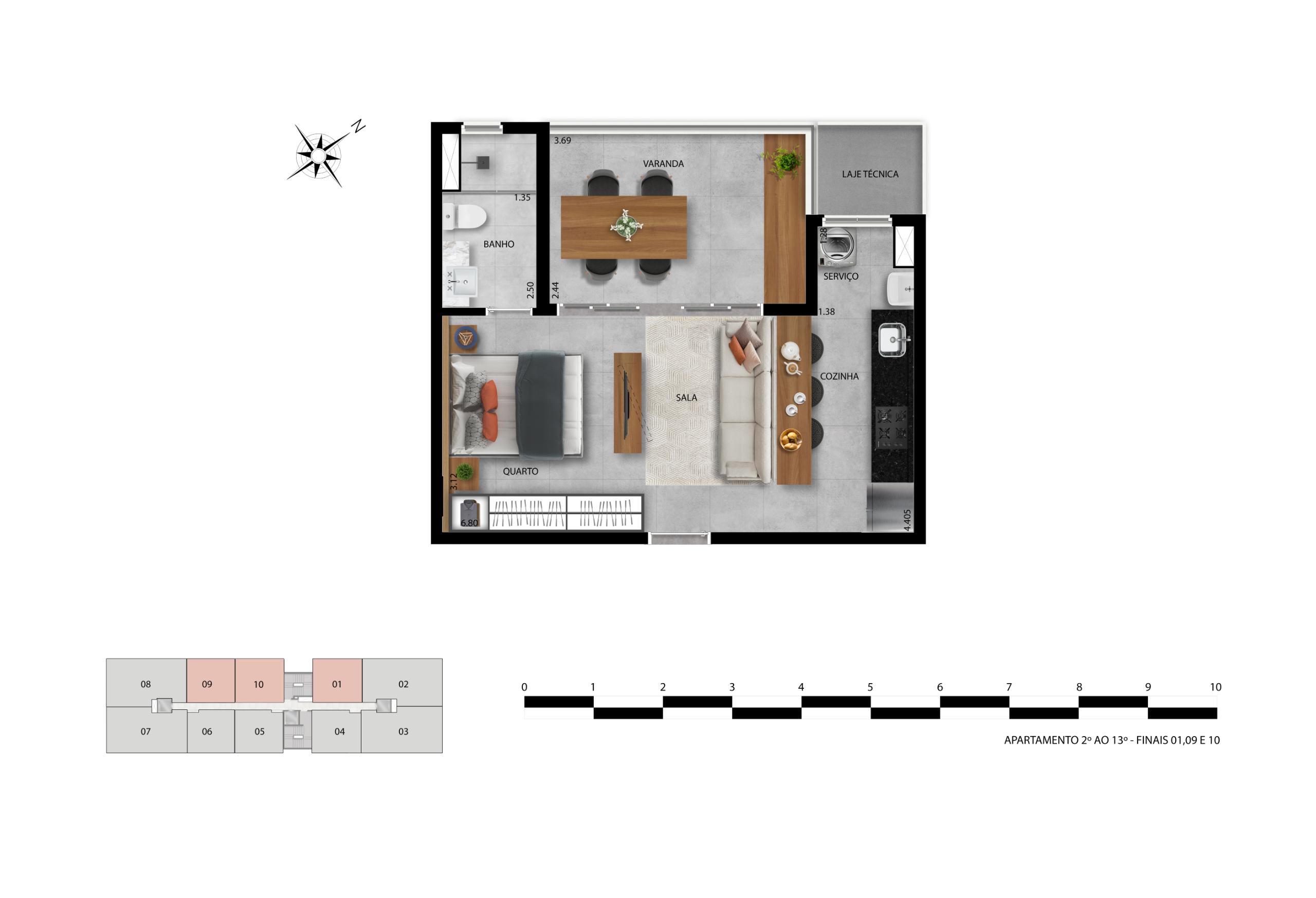 Apartamento 1 Quarto — foto 3