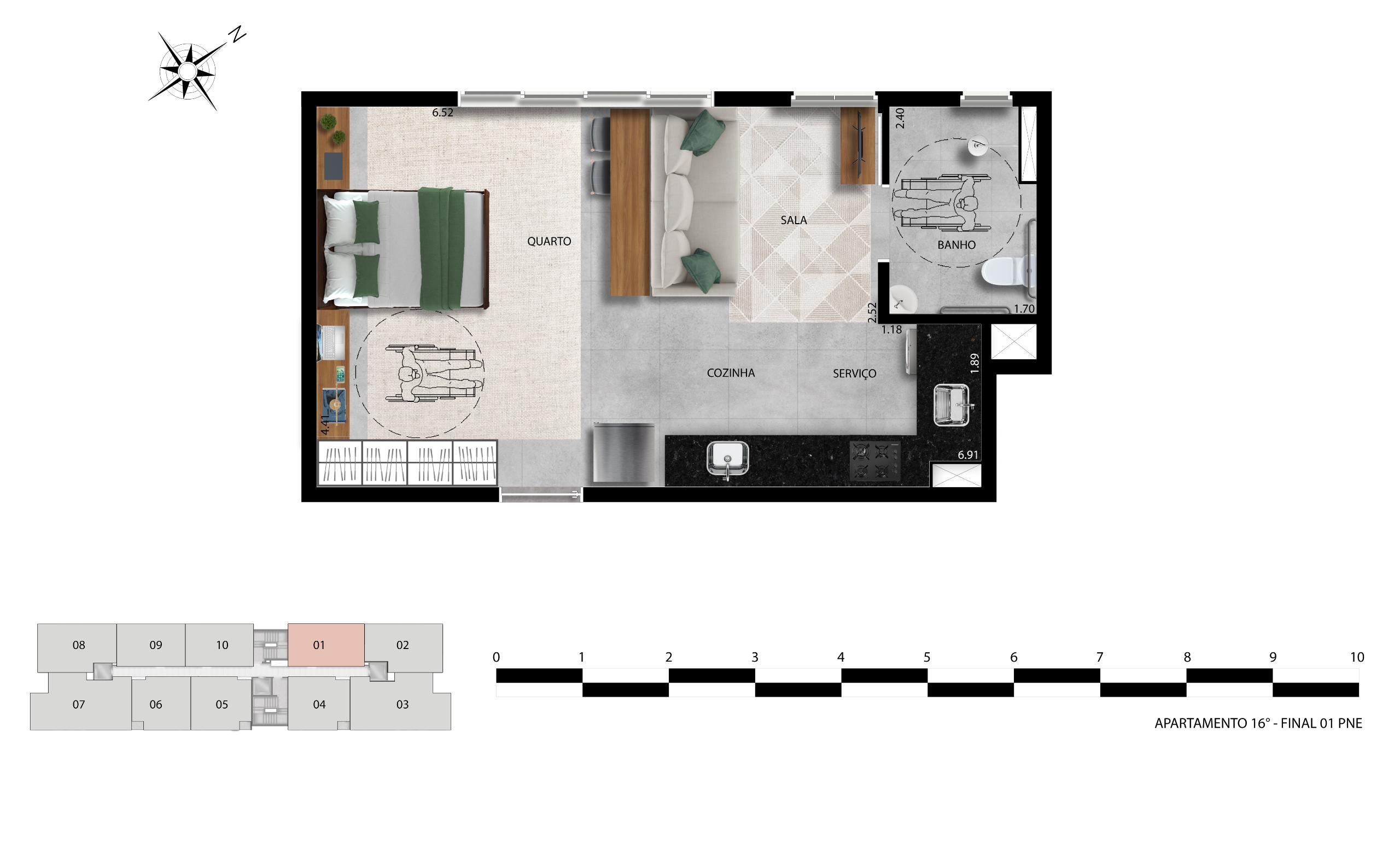 Apartamento 1 Quarto — foto 13