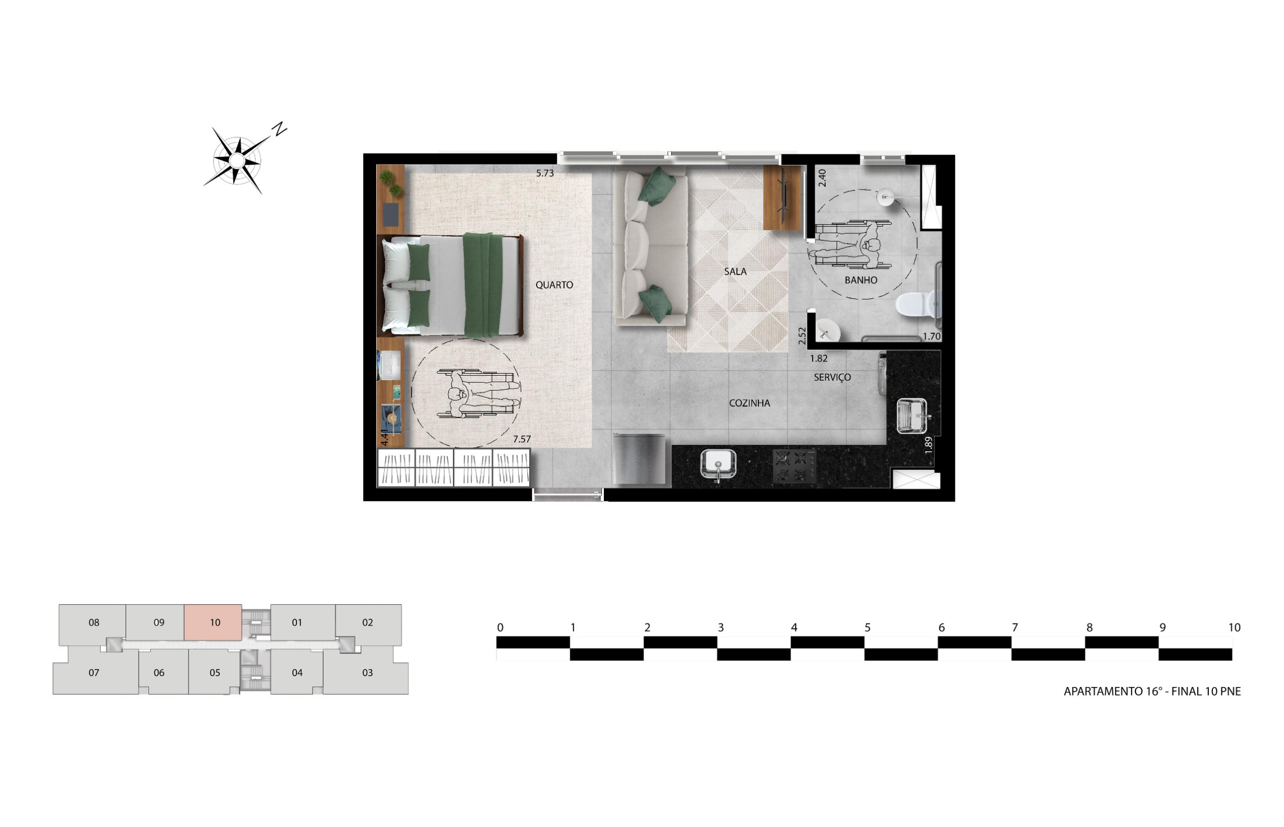 Apartamento 1 Quarto — foto 16