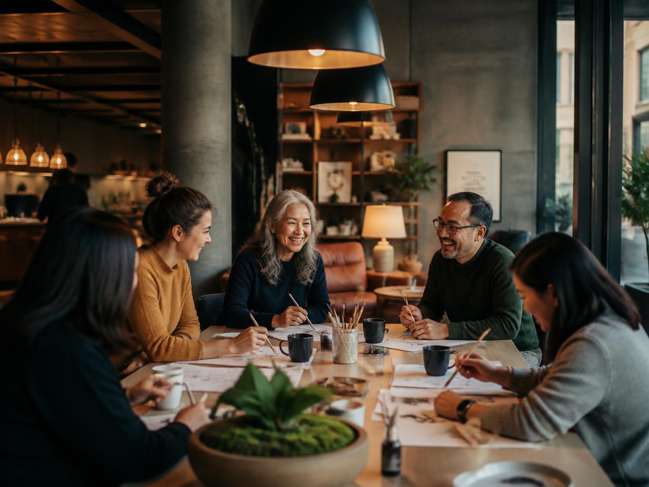 Workshop com moradores em área comum do empreendimento